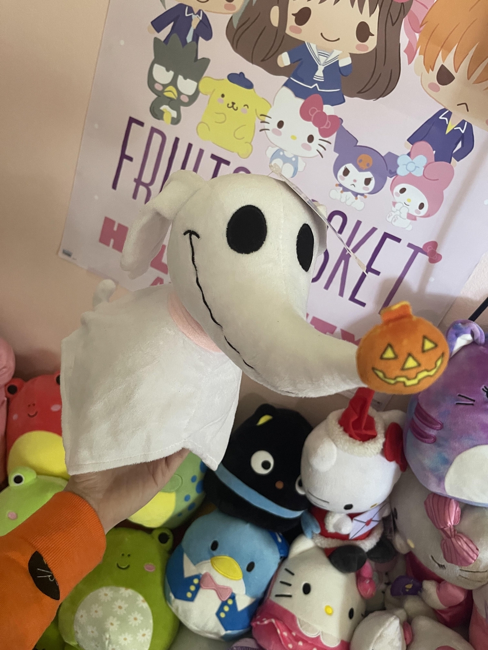 Official Nightmare Before Christmas Build-A-Bear White Plush Zero Ghost Dog